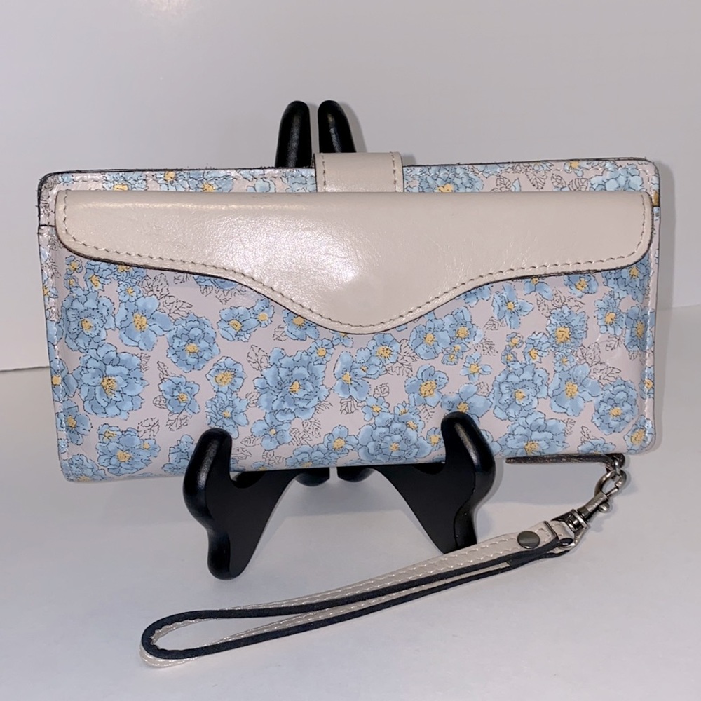 Patricia Nash Wallet Blue Flowers